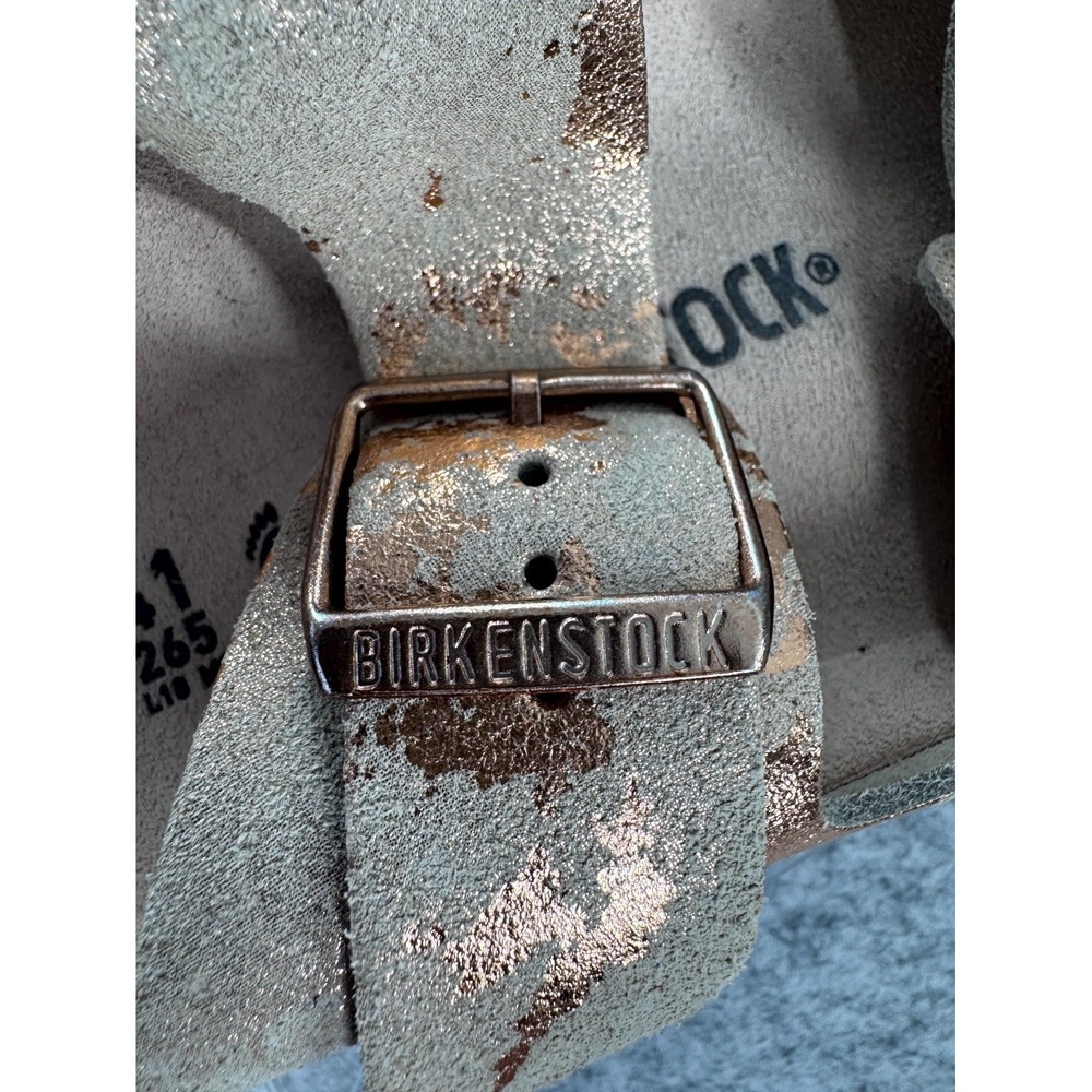Birkenstock Arizona Double Strap Sandals Women's 10 Metallic Copper Splatter - Picture 10 of 14